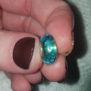 Pandora blue murano glass charm